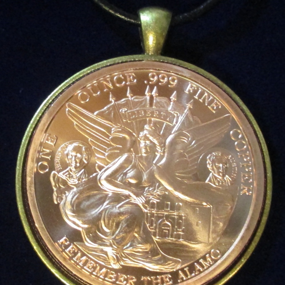 Texas Commemorative Leather Chord Necklace